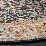 Safavieh Madison 5'-3" x 5'-3" Rug in Navy / Creme
