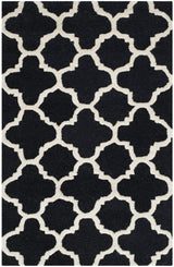 Safavieh Cambridge 2'-0" x 3'-0" Rug in Black / Ivory