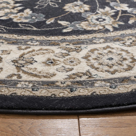 Safavieh Lyndhurst 7'-0" x 7'-0" Rug in Anthracite / Cream