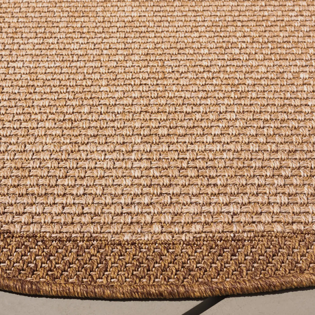 Safavieh Sisal All-Weather 6'-7" x 6'-7" Rug in Natural / Brown