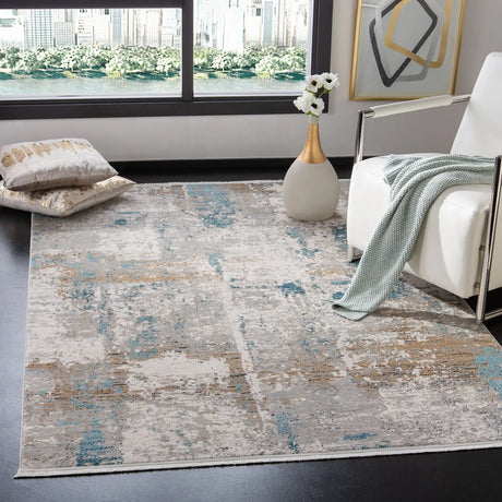 Safavieh Shivan 4'-0" x 6'-0" Rug in Ivory / Grey