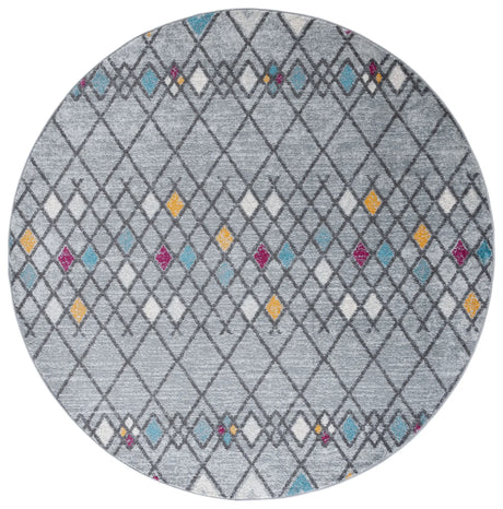 Safavieh Amsterdam 6'-7" x 6'-7" Rug in Grey / Light Grey
