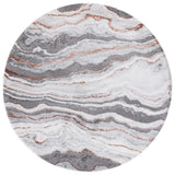 Safavieh Craft 6'-7" x 6'-7" Rug in Grey / Orange