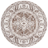 Safavieh Vintage Hamadan 6'-7" x 6'-7" Rug in Brown / Ivory