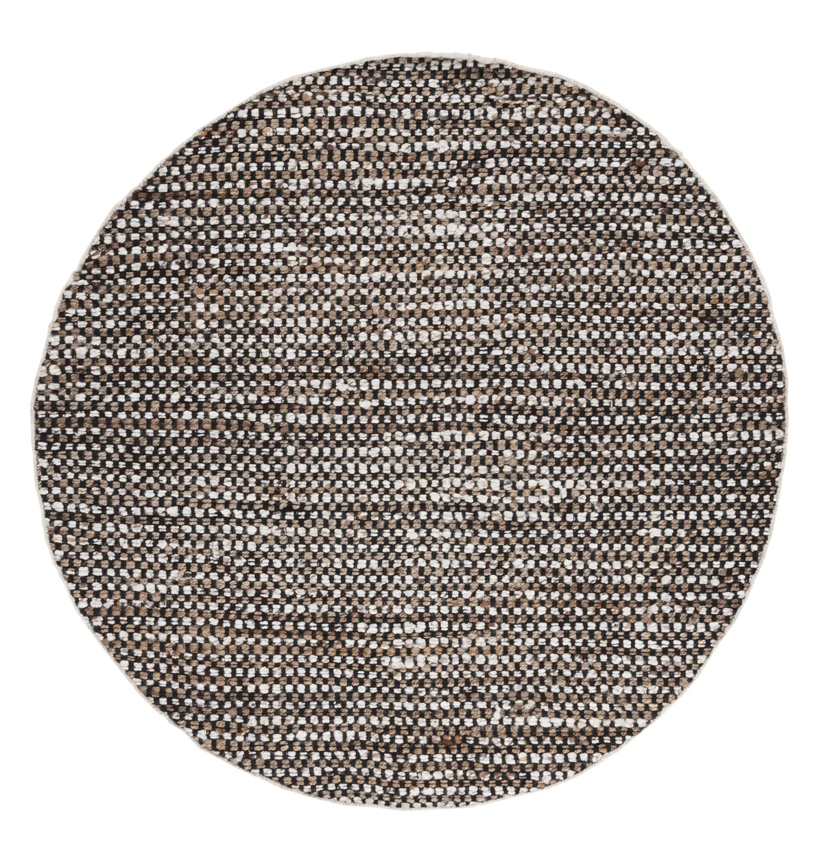 Safavieh Natura 6'-0" x 6'-0" Rug in Black / Ivory