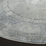 Safavieh Vintage 6'-0" x 6'-0" Rug in Light Blue / Light Grey