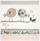 Safavieh Carousel Kids 100 5'-3" x 5'-3" Rug in Pink / Ivory