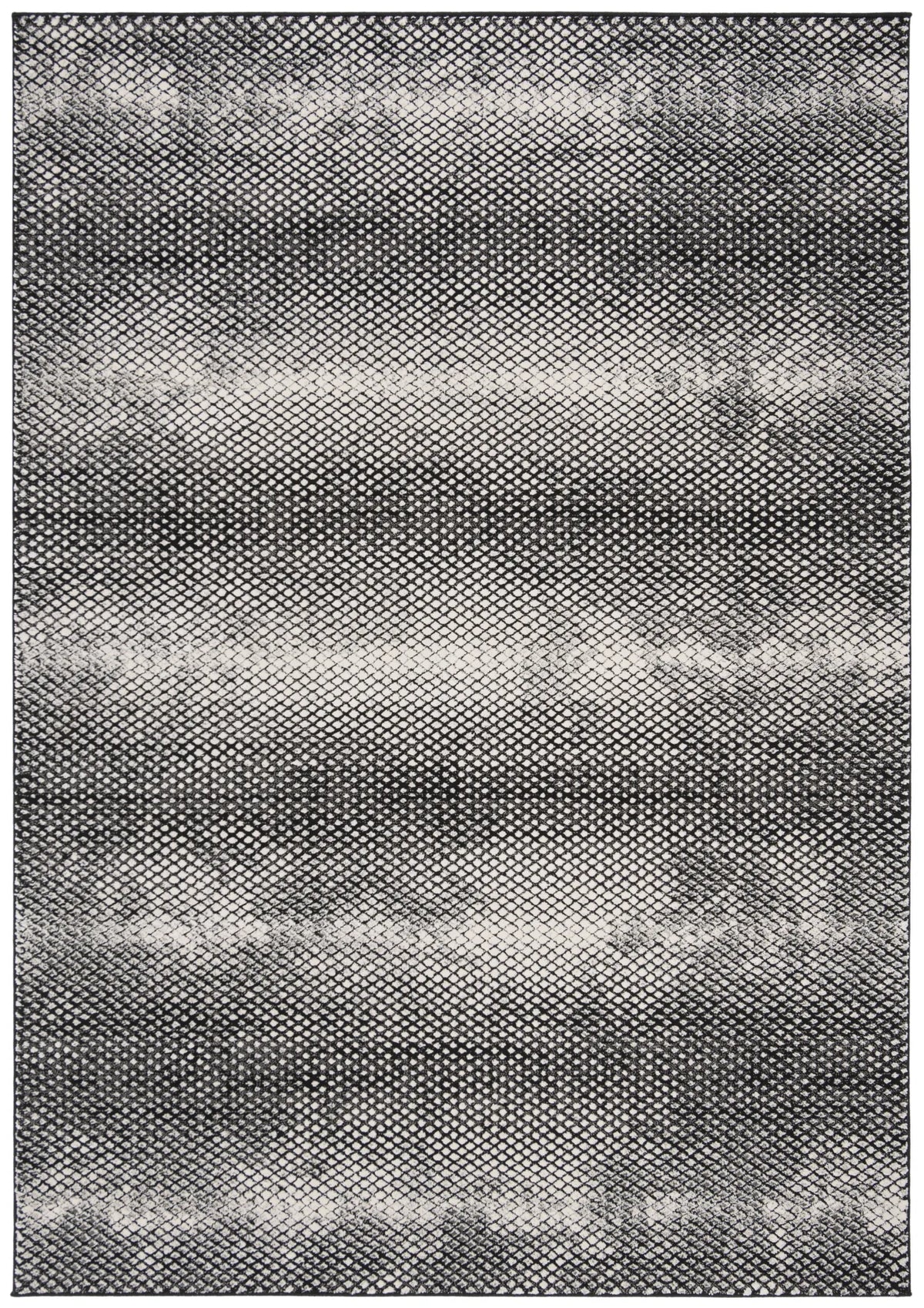 Safavieh Lurex 100 4'-0" x 6'-0" Rug in Black / Ivory