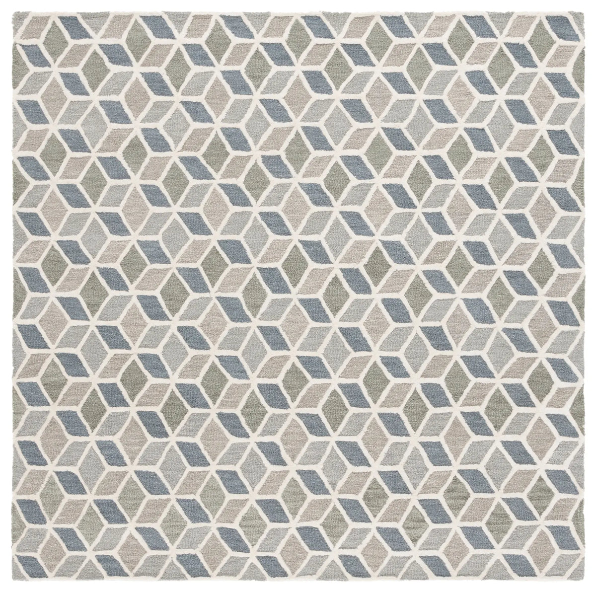 Safavieh Ebony 6'-0" x 6'-0" Rug in Ivory / Grey