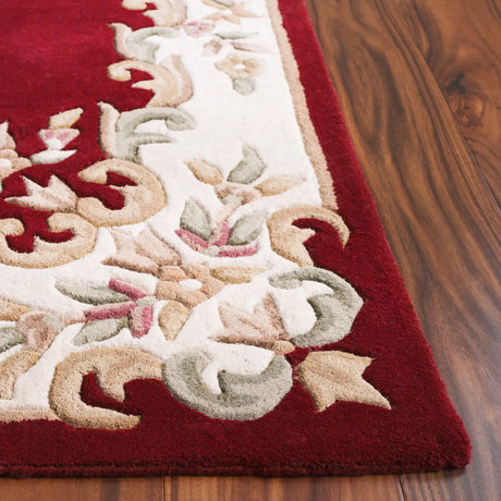 Safavieh Aubusson 4'-0" x 6'-0" Rug in Red / Ivory
