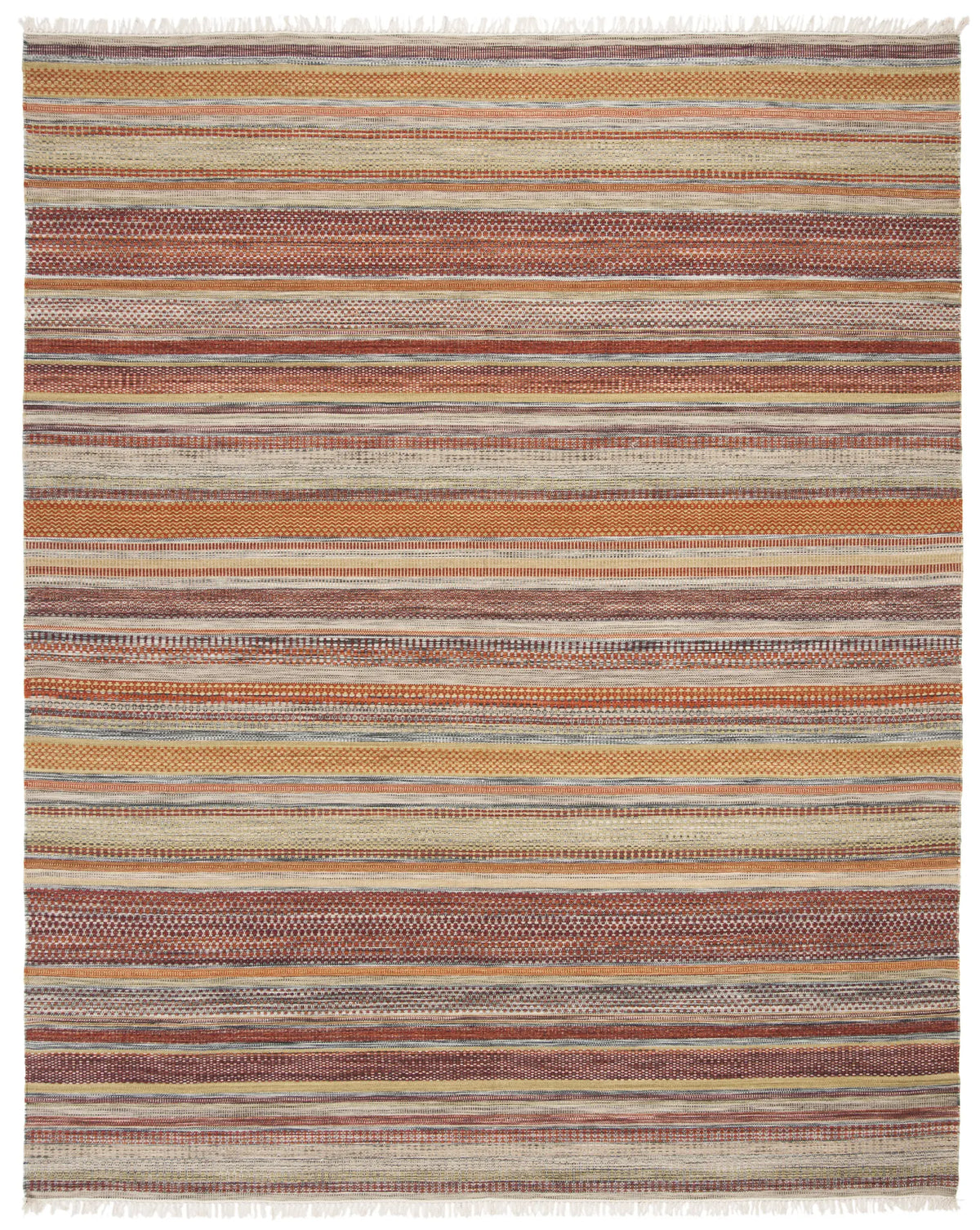 Safavieh Striped Kilim 10'-0" x 14'-0" Rug in Beige