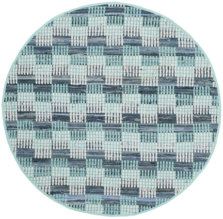Safavieh Montauk 4'-0" x 4'-0" Rug in Turquoise / Multi
