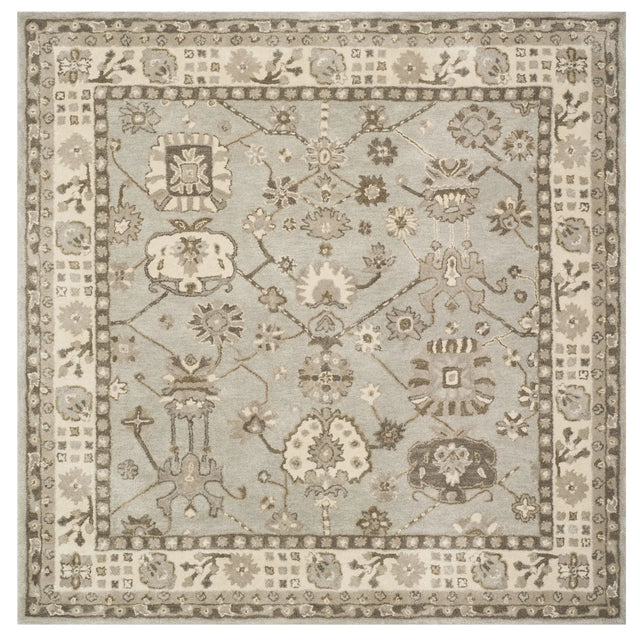 Safavieh Royalty 7'-0" x 7'-0" Rug in Silver / Cream