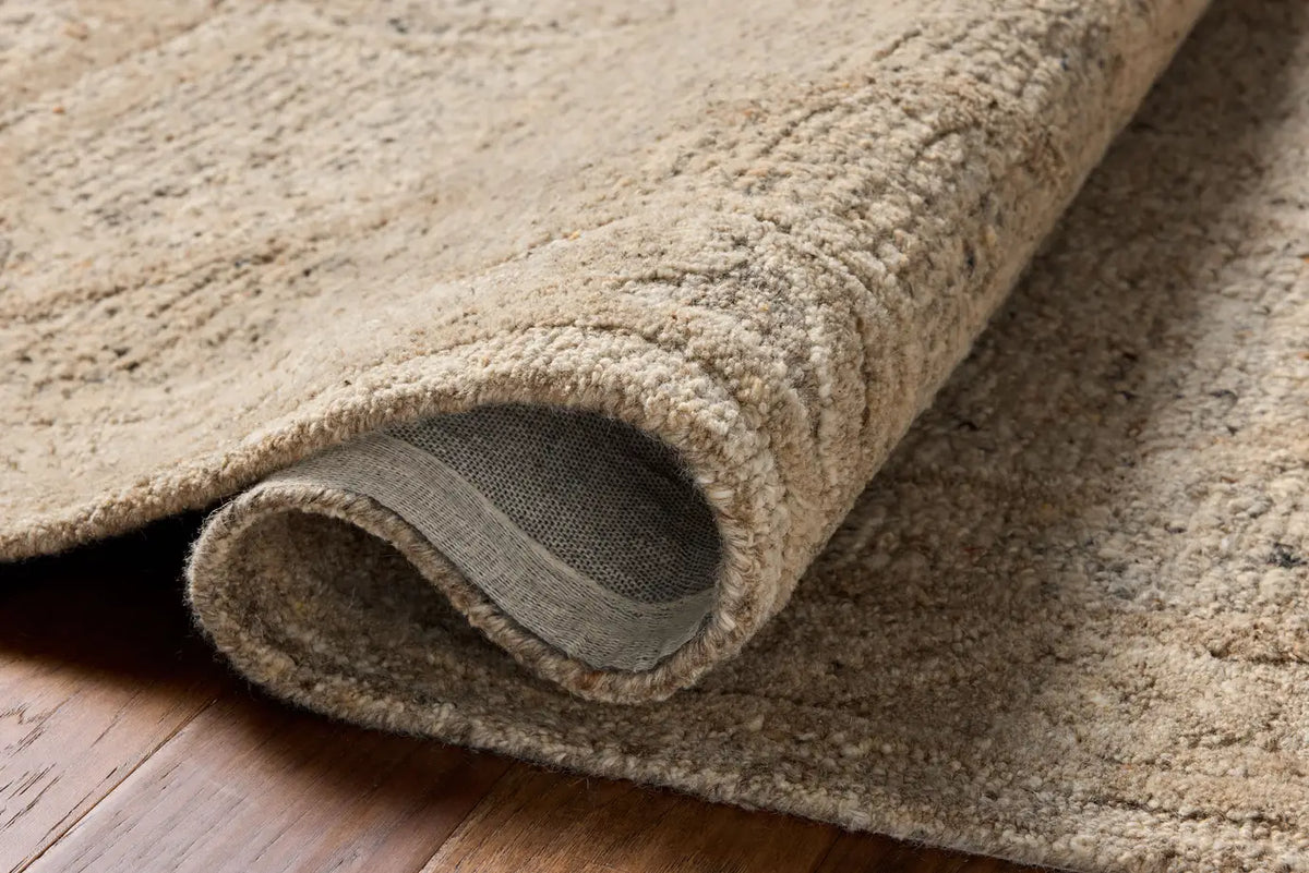 Loloi Mabel MBL-01 Traditional Hand Tufted Stone, Sand Rug - pile height