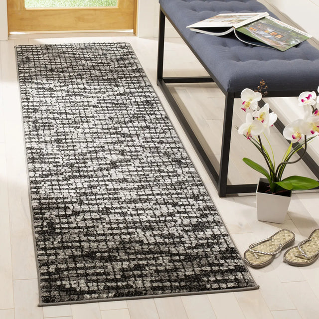 Safavieh Porcello 2'-3" x 8'-0" Rug in Light Grey / Charcoal