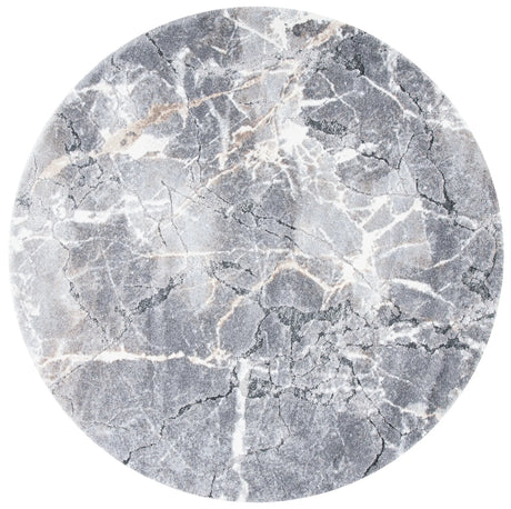 Safavieh Cyrus Shag 6'-7" x 6'-7" Rug in Grey / Beige
