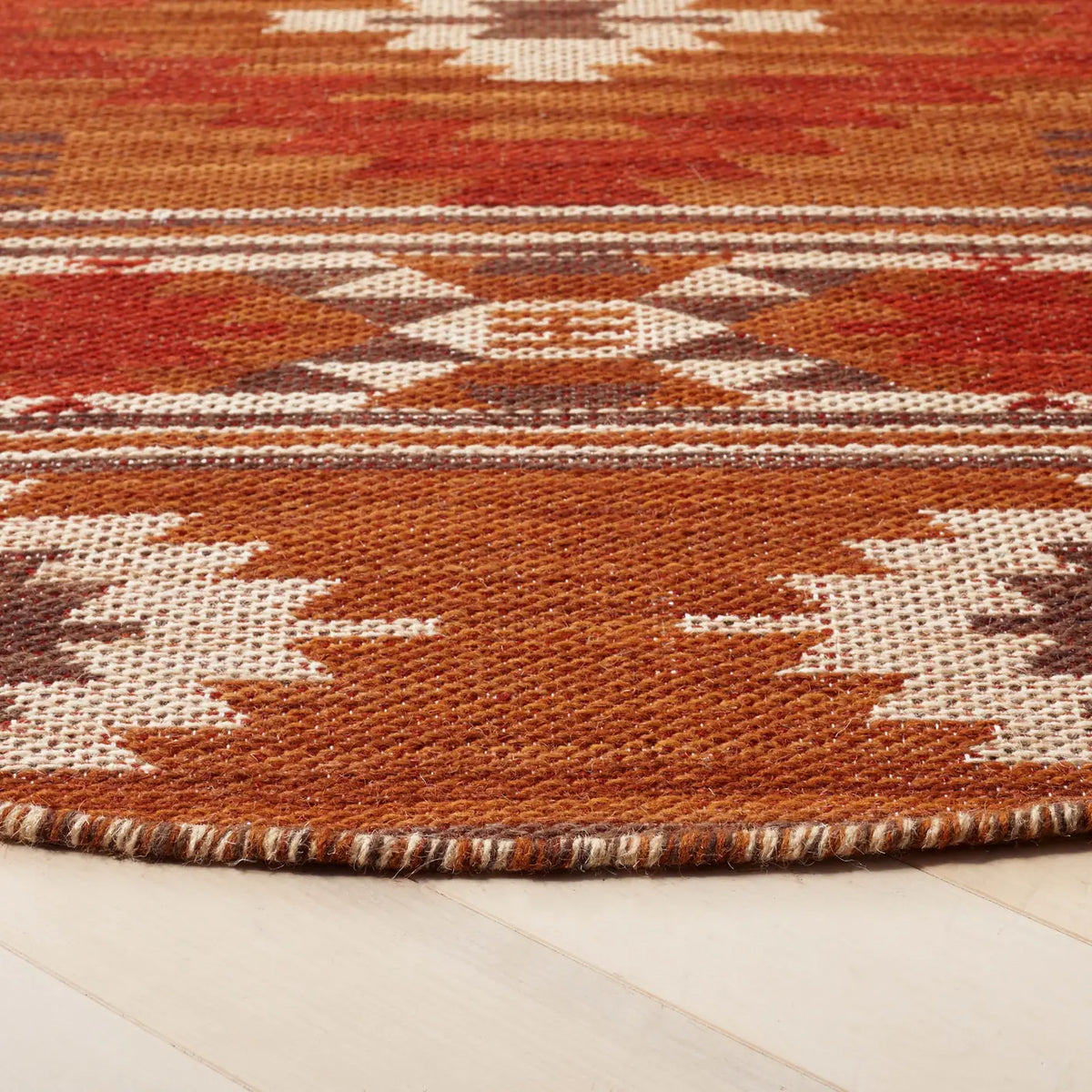 Safavieh Kilim 6'-0" x 6'-0" Rug in Brown / Dark Grey