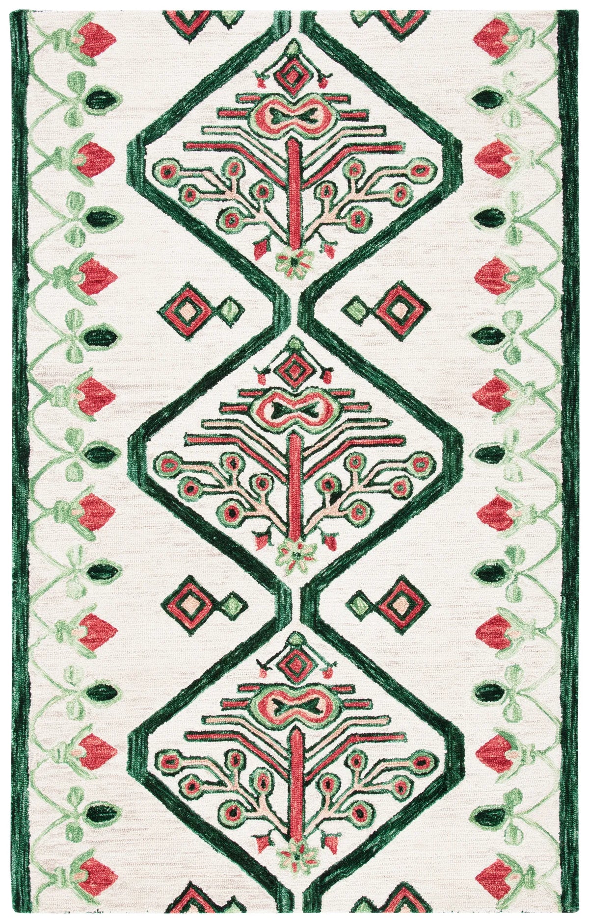Safavieh Aspen 4'-0" x 6'-0" Rug in Ivory / Green