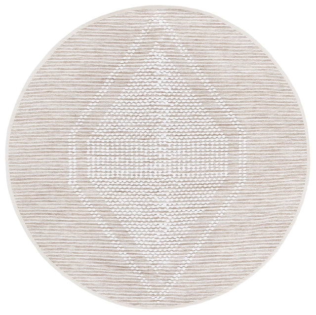 Safavieh Montauk 6'-0" x 6'-0" Rug in Beige / Ivory