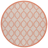 Safavieh Beach House 6'-7" x 6'-7" Rug in Beige / Orange