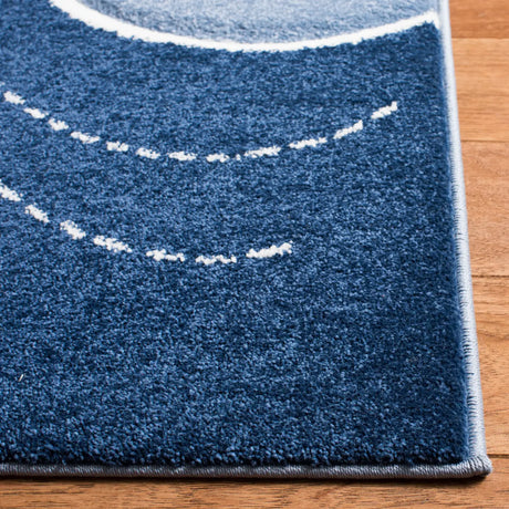 Safavieh Carousel Kids 100 4'-0" x 6'-0" Rug in Blue / Grey