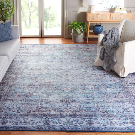 Safavieh Tucson 10'-0" x 14'-0" Rug in Aqua / Pink