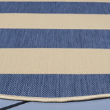 Safavieh Courtyard 6'-7" x 6'-7" Rug in Beige / Blue