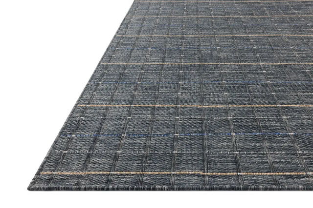 Loloi Birch BIR-02 Sky / Wheat Rug - rug corner