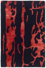 Safavieh Soho 2'-0" x 3'-0" Rug in Black / Red