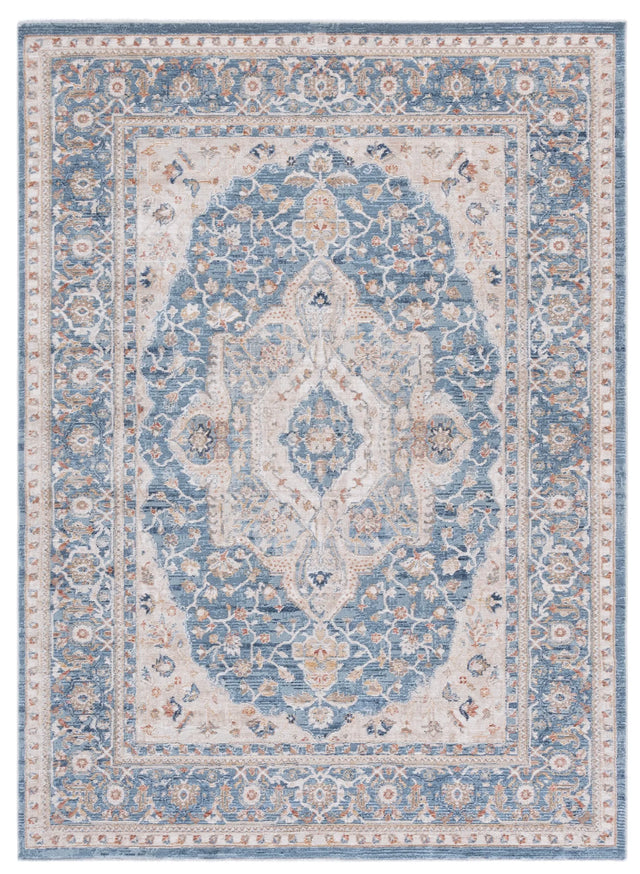 Safavieh Ellwood 4'-0" x 6'-0" Rug in Navy / Beige