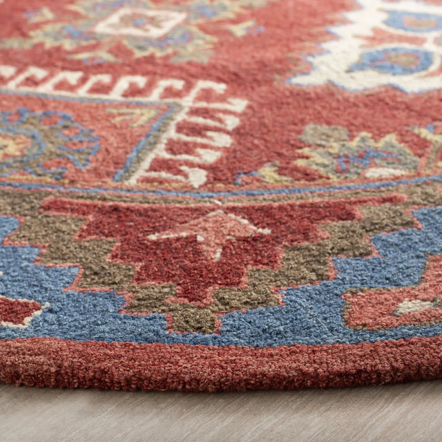 Safavieh Aspen 7'-0" x 7'-0" Rug in Red / Blue