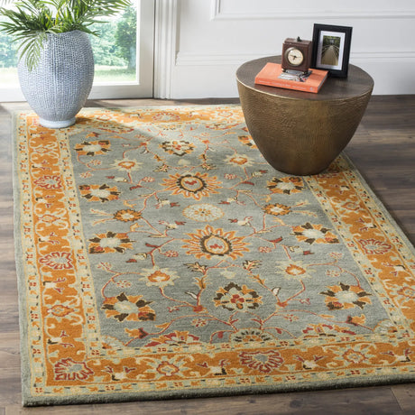 Safavieh Heritage 4'-0" x 6'-0" Rug in Blue / Orange