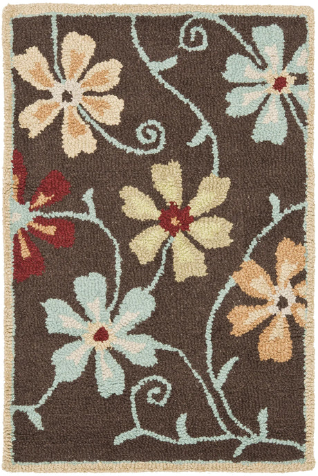 Safavieh Blossom 2'-0" x 3'-0" Rug in Brown / Multi