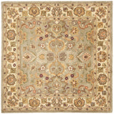 Safavieh Heritage 6'-0" x 6'-0" Rug in Light Green / Beige