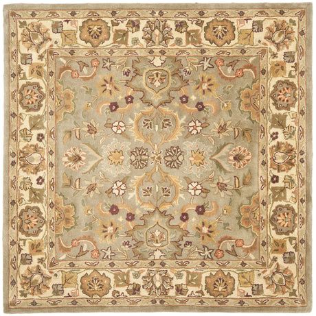Safavieh Heritage 6'-0" x 6'-0" Rug in Light Green / Beige