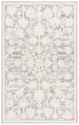Safavieh Ebony 4'-0" x 6'-0" Rug in Silver / Ivory
