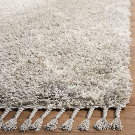 Safavieh Pro Lux Shag 400 4'-0" x 6'-0" Rug in Grey / Cream