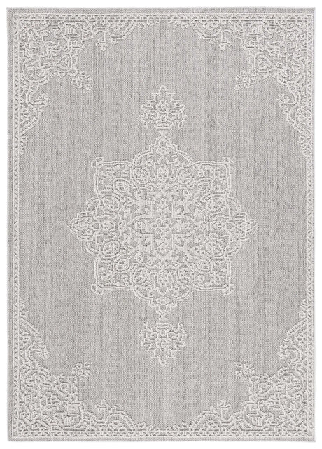Safavieh Global 4'-0" x 6'-0" Rug in Grey / Ivory