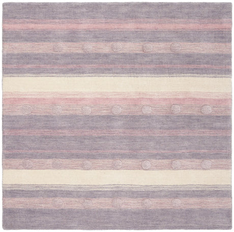 Safavieh Safavieh Kids 5'-0" x 5'-0" Rug in Light Purple / Ivory