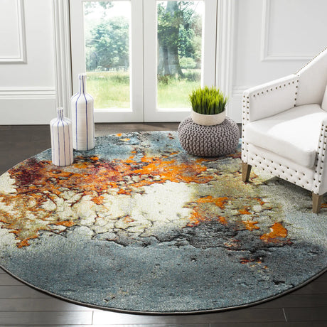 Safavieh Glacier 10'-0" x 10'-0" Rug in Blue / Multi