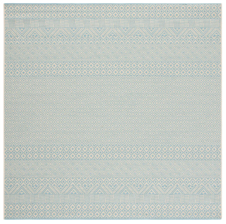 Safavieh Courtyard 6'-7" x 6'-7" Rug in Beige / Aqua