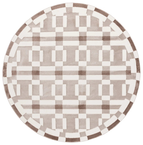 Safavieh Groove 6'-7" x 6'-7" Rug in Ivory / Beige