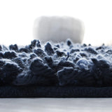 Safavieh Sheep Shag 4'-0" x 6'-0" Rug in Navy