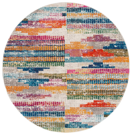 Safavieh Madison 6'-7" x 6'-7" Rug in Ivory / Multi