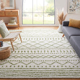 Safavieh Arizona Shag 10'-0" x 14'-0" Rug in Ivory / Green