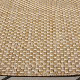 Safavieh Courtyard 10'-0" x 10'-0" Rug in Natural / Cream