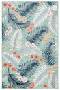 Safavieh Cabana 4'-0" x 6'-0" Rug in Green / Navy