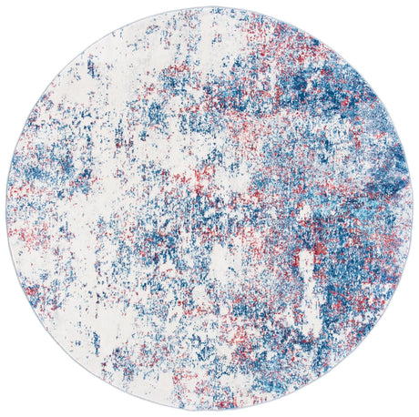 Safavieh Brentwood 5'-0" x 5'-0" Rug in Navy / Red
