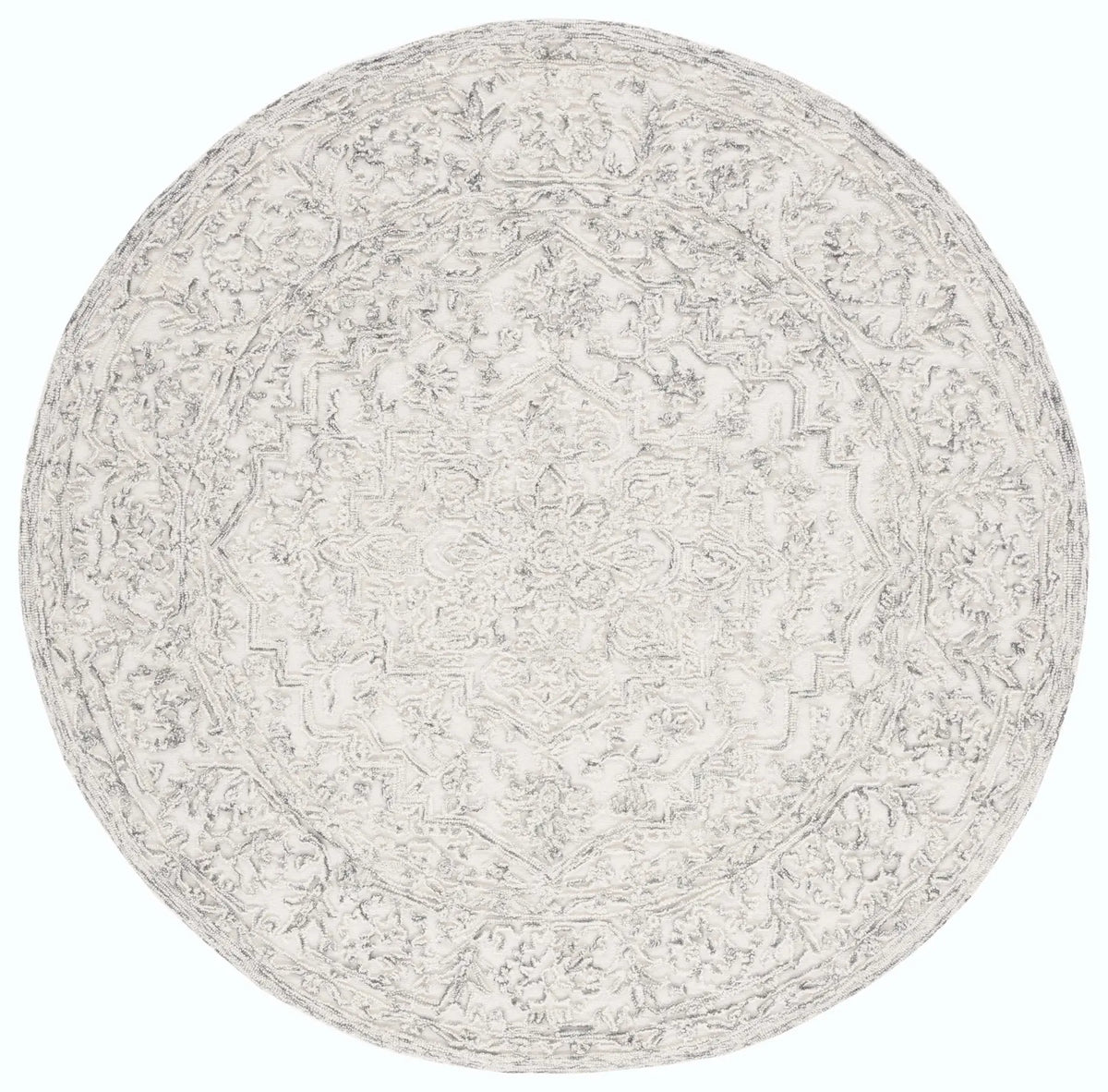 Safavieh Martha Stewart 6'-0" x 6'-0" Rug in Ivory / Charcoal