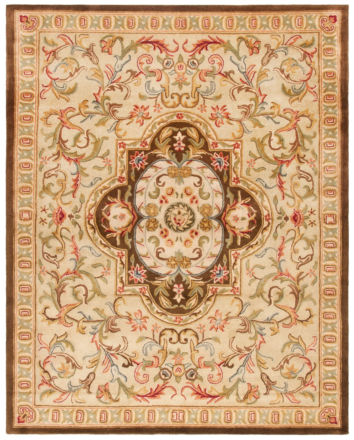 Safavieh Classic 9'-6" x 13'-6" Rug in Beige / Olive